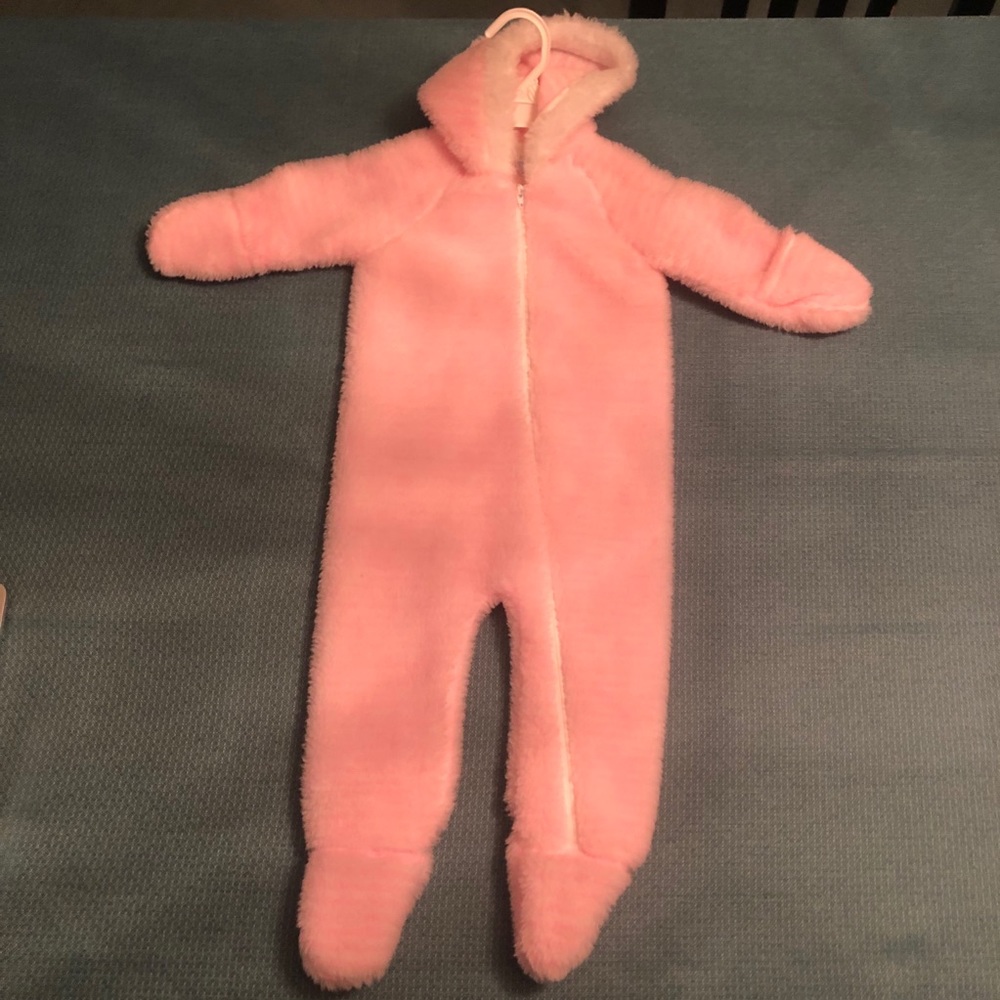 3-12 Months Baby Fuzzy Onesie with Hood